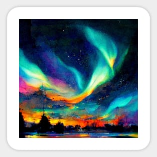 Aurora Borealis Northern Lights Sticker